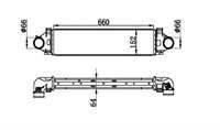 TURBO RADYATORU INTERCOOLER (FORD: FOCUS III 2.0 IVCT TURBO ECOBOOST 12/-> VOLVO S80 II-V40-V70 III-
