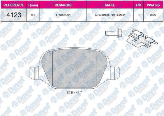 ARKA FREN BALATASI LINEA 07> ALFA 147 01> 156 2,0