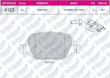 ARKA FREN BALATASI LINEA 07> ALFA 147 01> 156 2,0