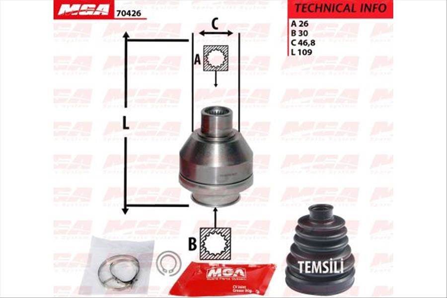 Aks Kafası Ic Sol-(Vw: Transporter T5 2.5Tdı Axd Axe)