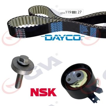 EKSANTRİK GERGİ KİTİ CLIO II-KANGOO 01>MEGANE II-EXP 02>SCENIC II-CLIO IV-DOKKER 1.5DC K9K(Euro5) K015675XS (EURO5) 130C14613R