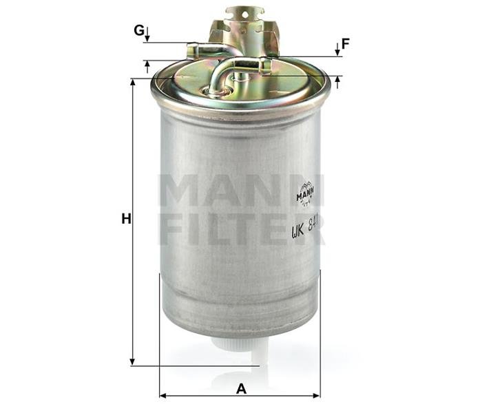 YAKIT FILTRESI (MAZOT) CADDY II 1,9 95 04 POLO III 1,9TDI 94 01