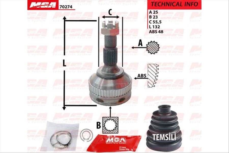 AKS KAFASI ABSLI( PEUGEOT : 306 1.4 1.1 )