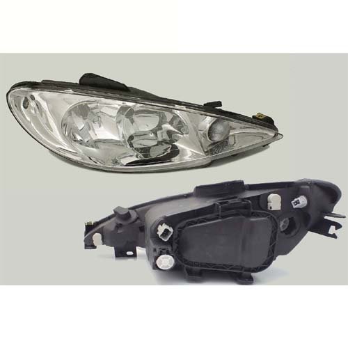 FAR+SİNYAL SAĞ ŞEFFAF P206 03-10 (ELEKTRİKLİ)(H7+H7)