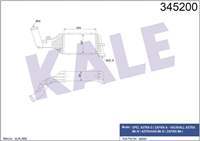 TURBO RADYATORU INTERCOOLER (OPEL: ASTRA G -ZAFIRA A 1.7TD/2.0TD 99=>02 )