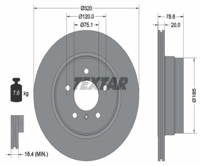 Fren Diski Arka Adet X5 E70-X5 E70 Lci-X5 F15-X6 E71-X6 F16 Bm