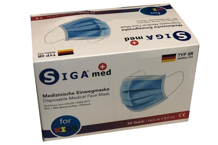 3 KATLI ÇOCUK TELLİ YÜZ MASKESİ (MAVI) (MELTBLOWN) (HIRDAVAT)