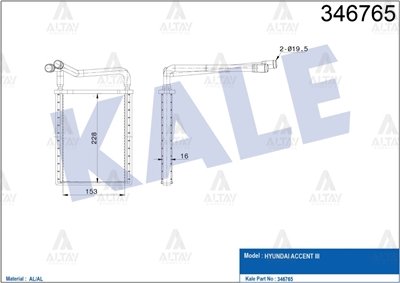 RADYATÖR KALORİFER ACCENT 06-11 ERA BRAZING