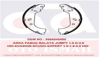 Arka Pabuç Balata Jumpy (95-00) Evasıon(94-02) Scudo (99-06) Expert 96=> (255X60)