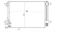 KLIMA RADYATORU-582×391×16 (VW JETTA 11-15) HORTUM BAGLANTISI 15,5-13,8