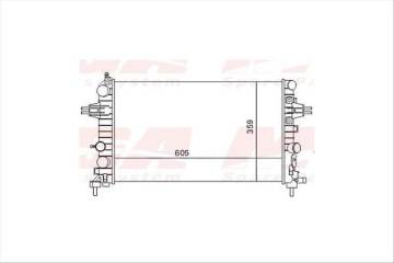 SU RADYATORU MEKANİK ( OPEL : ASTRA H 1.6 1.8 04-- ) 605×359×23