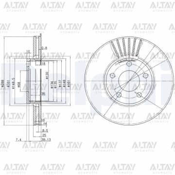 FREN DISKI PASSAT / A4 / A6 / SUPERB 97-04 / ON 288mm (SET)