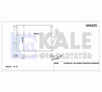 RADYATÖR KLİMA IX-35 10-15 / SPORTAGE 11-15 2.0 DİZEL