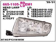 ON FAR SAG SKODA FABIA 99-01