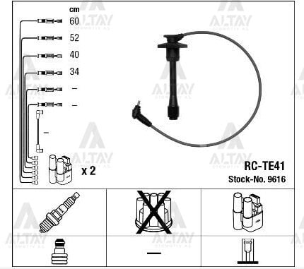 BUJİ KABLOSU TAKIM COROLLA 1.6 4-AFE ENJ. (RC-TE41)