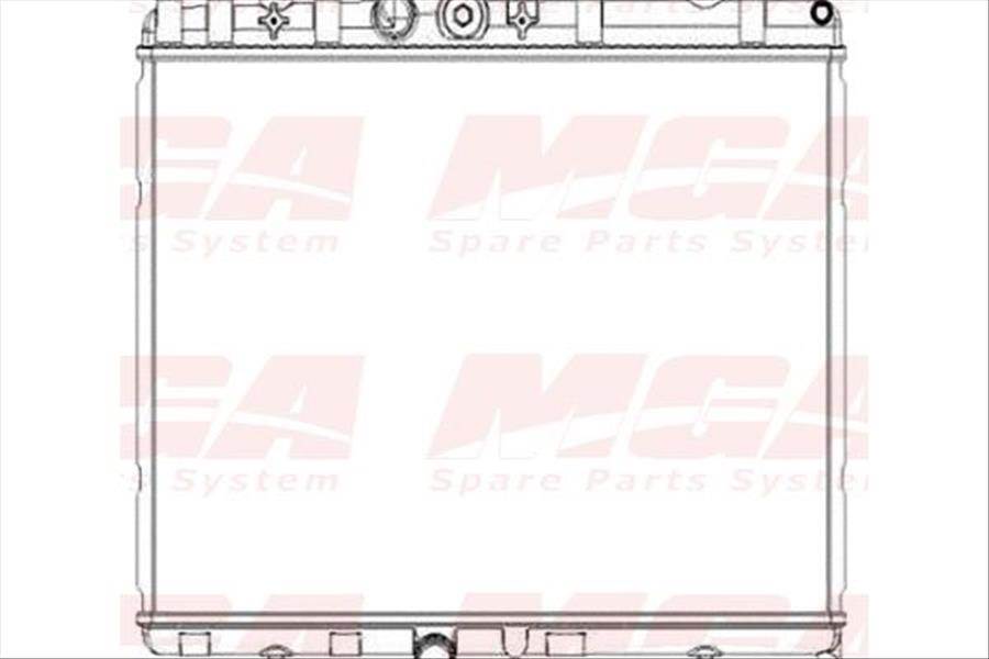 SU RADYATORU ( PEUGEOT: 207 1.6 HDI 1.6 16 V / 301 1.2 VTI 1.6 VTI 1.6 HDI / CITROEN: C-ELYSEE 1.2 VTI 1.6 VTI 1.6 HDI )