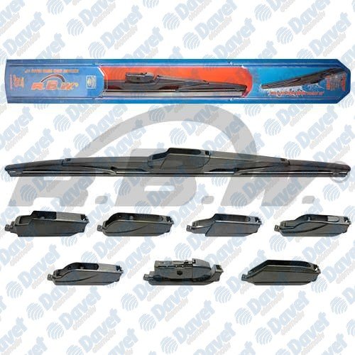 Sılecek Supurgesı Arka 400Mm Plastık Multı-Fıt Unıversal 7 Aparatlı