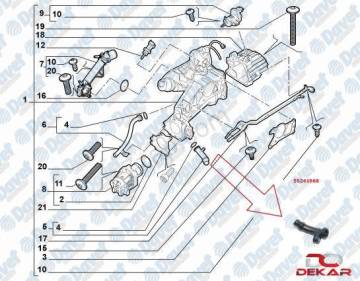 EGR VALF ESNEK BORU MULTİJET 1.6