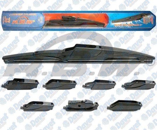 Sılecek Supurgesı Arka 230Mm Plastık Multı-Fıt Unıversal 7 Aparatlı