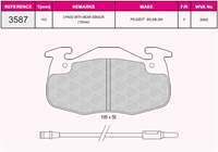 ON FREN BALATA P205 P306 1.1 / 1.6 / 1.9 / 1.9D / 1.4I / 1.6