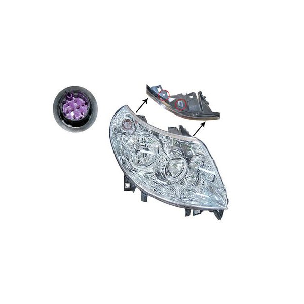 FAR+SİNYAL SAĞ (MOTORLU) BOXER-JUMPER-DUCATO (06-14)(H1+H7)