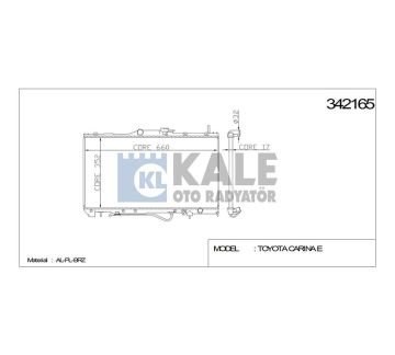 RADYATÖR SU CORONA 92-95 / CARINA 96-97 A-T BRAZING