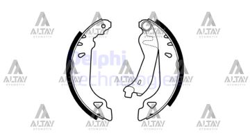 FREN BALATA TEMPRA  90-96 / TIPO 90-95 LEVYELİ PABUÇ ARKA BENDIX