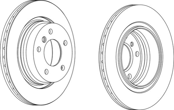 FREN DISKI BMW E46 ARKA HAVALI 2001-2005 TAKIM