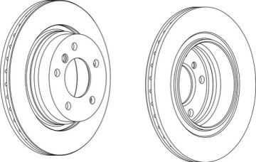 FREN DISKI BMW E46 ARKA HAVALI 2001-2005 TAKIM