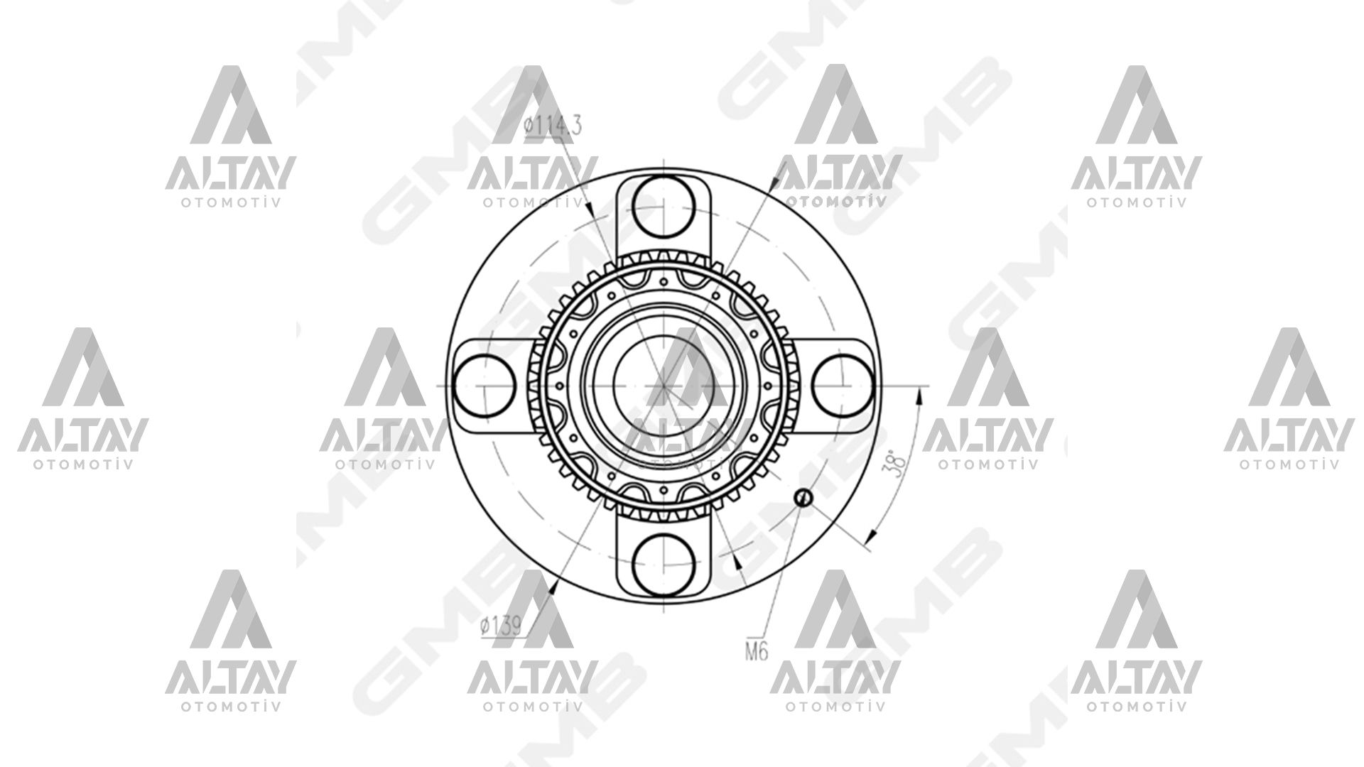 TEKER PORYASI ELANTRA 01-07 / CERATO 03-10 / MATRIX 03-10 / COUPE 00-10 ARKA RULMANLI ABSLİ
