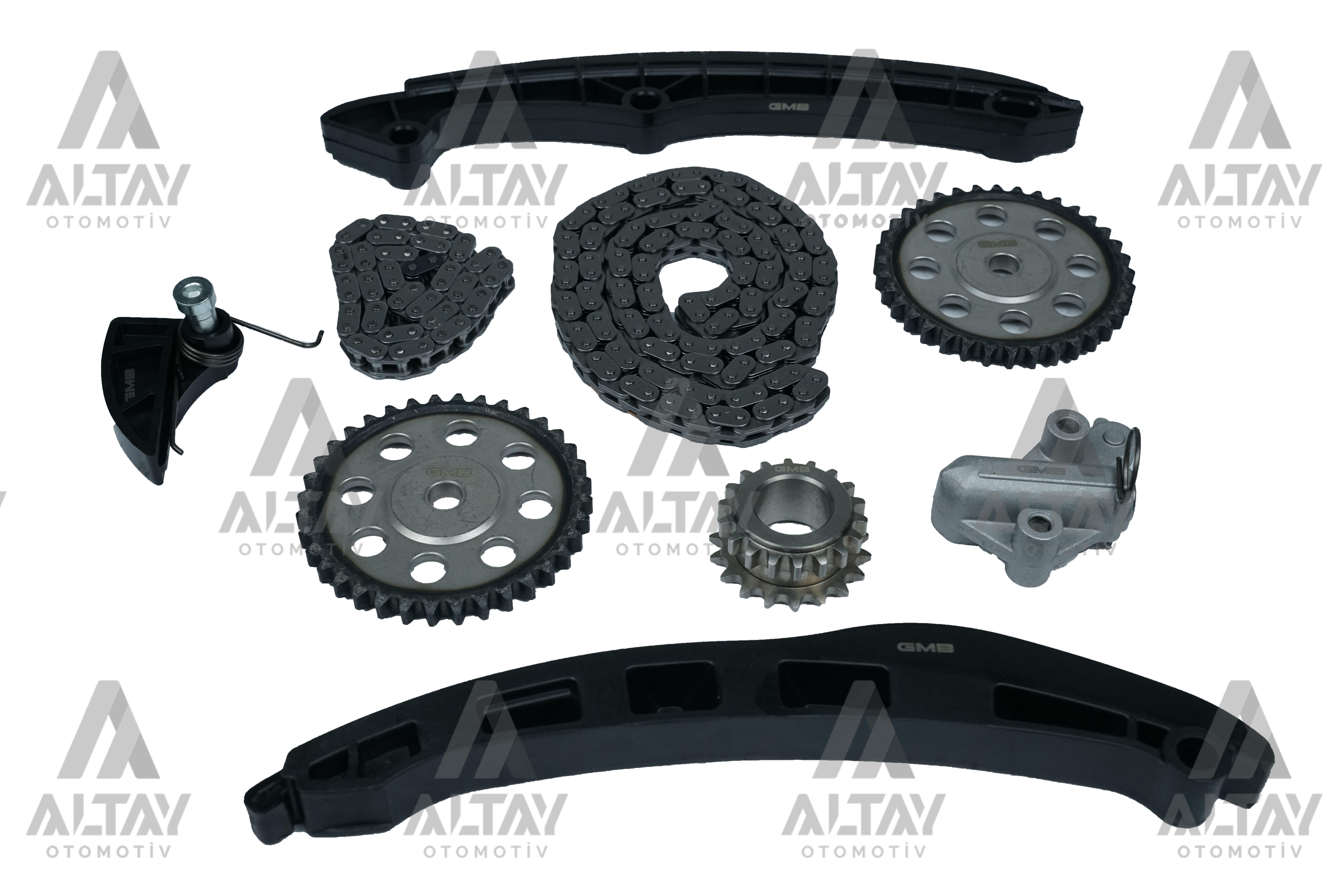 EKSANTRİK ZİNCİR SETİ + YAĞ POMPA ZİNCİR SETİ GOLF / JETTA / PASSAT / TOURAN / TIGUAN / SCIROCCO 04-08 BAG-BLF-BLP-BKG 1.6 FSI , 07-08 CAXA 1.4 TSI (9 PARÇA)