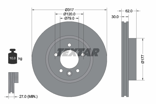 Fren Diski Ön Adet Land Rover Range Rover Dıscovery Iıı-Iv Sport 2.7 D-2.7 Td-4.0-4.0 V6