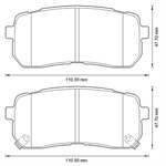 BALATA FREN ARKA-(HYUNDAI: STAREX-H1 08>12/IX55 11>12/KIA: CARNIVAL 09>12 )