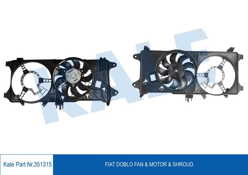 FAN & MOTOR & DAVLUMBAZ FIAT DOBLO 1.9 JTD ( MPV 119-223 )