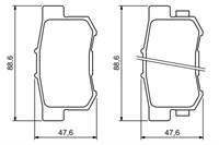 Balata Fren Arka-(Honda: Crv 02>06 / Accord: 03>08 )