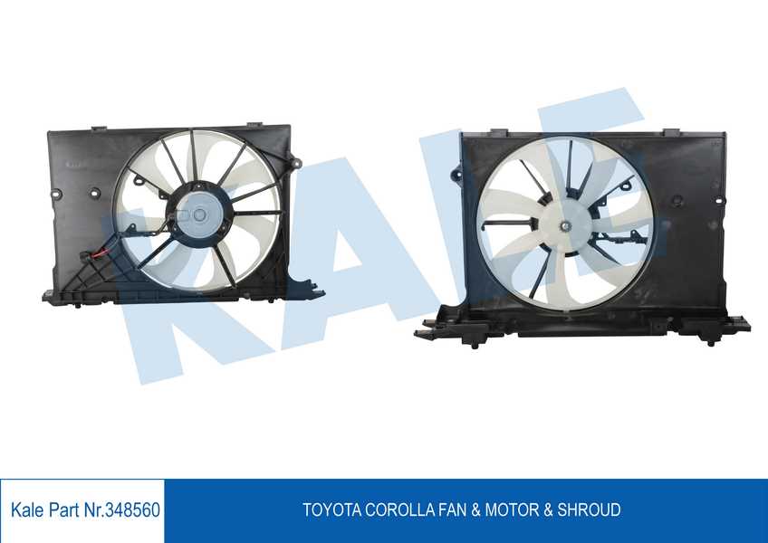 RADYATOR FANI KOMPLE COROLLA 1,4 D4D 2010> 1NDTV MANUEL VITES
