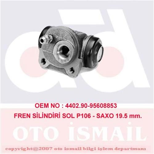 FREN SİLİNDİRİ SOL P106 1.0-1.1 96=> (19.05mm)