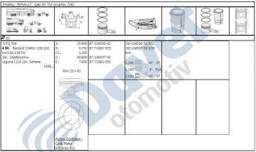 MOTOR SEGMANI LAGUNA I 2,0i 16V N7Q STD