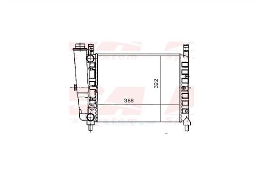 Su Radyatoru Mekanik ( Fıat : Uno 60-- 55 11Sl ) 388×322×34