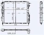 Motor Radyatoru Clıo 1,7 / 1,8 Mekanık Klımalı (430×400×21,5) / (2 Sıra Pa Sıstem) Baccara