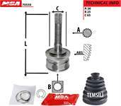 AKS KAFA DIS-(MAZDA: B2500 98>02 ''4WD'' ) (26×25×65)