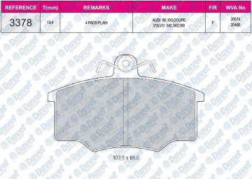FREN BALATASI ON AUDI 80 - 100 COUPE 79-85