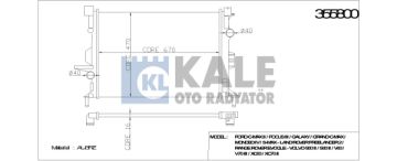 Su Radyatörü Brazıng 6 Vıtes Otom Mondeo/S-Max/Galaxy/Focus 2.0 Tdci