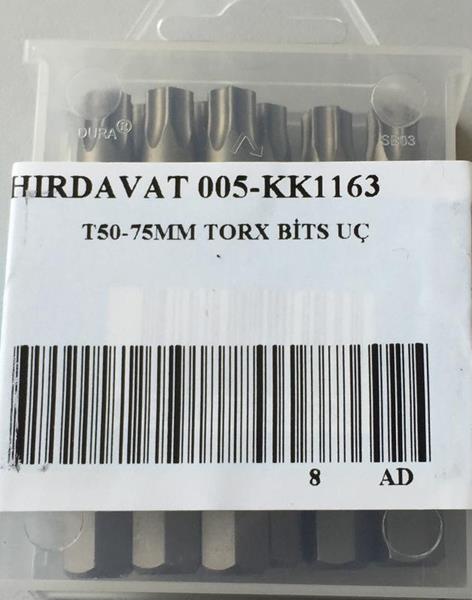 T50-75MM TORX BİTS UÇ