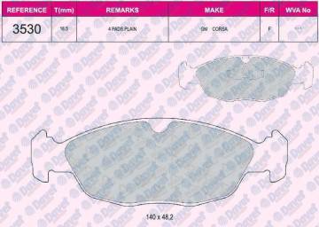 Fren Balatası On Shımlı Wva21547 Astra F Corsa A Vectra A 91-95