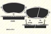 ON FREN BALATASI COROLLA 2013> AURIS 2012> (1,33 1,6 BENZINLI 1,4 D4D DIZEL)