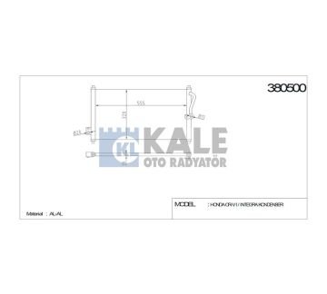 RADYATÖR KLİMA CRV 97-02 / INTEGRA 1.8I 97-00 / 581x366x16