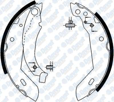 ARKA FREN BALATASI PABUC CLIO I 1,5DCI (II) KANGOO 1,5DCI (KUCUK)