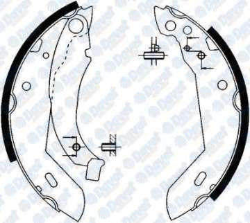 ARKA FREN BALATASI PABUC CLIO I 1,5DCI (II) KANGOO 1,5DCI (KUCUK)