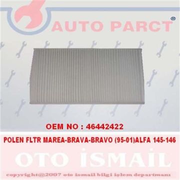 POLEN FİLTRESİ BRAVA 95=> BRAVO-MAREA 96=> LYBRA 99=> 156 (00-06) DAILY III DEBRA (96-99)